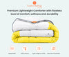 100% Egyptian Cotton Yellow contrast comforter