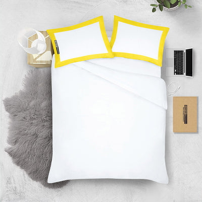 Yellow with White Two Tone Pillowcases
