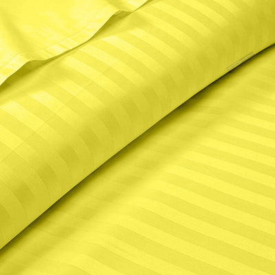 Yellow Stripe Duvet Cover Set