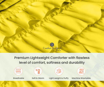 Yellow Ruffle Comforter