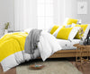 Yellow Contrast Color Bar Duvet Cover