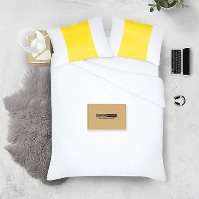 Yellow with White Contrast Pillowcases