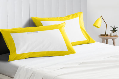 Yellow with White Two Tone Pillowcases
