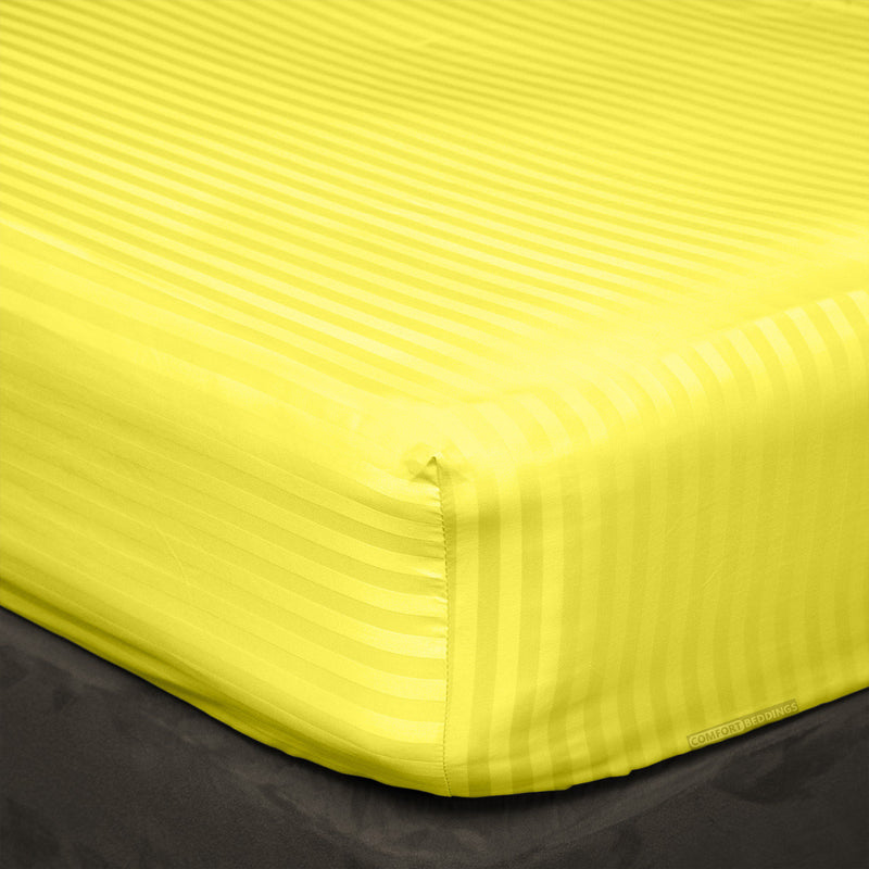 Yellow Stripe Fitted Sheets