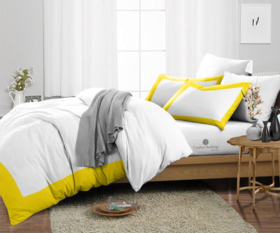 Yellow Two Tone Duvet Cover