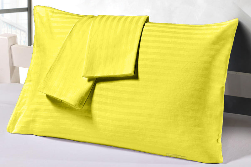 Yellow stripe Pillowcases