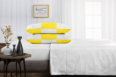 Most Selling Yellow - white chex pillowcases