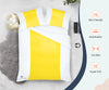 Yellow Contrast Color Bar Duvet Covers