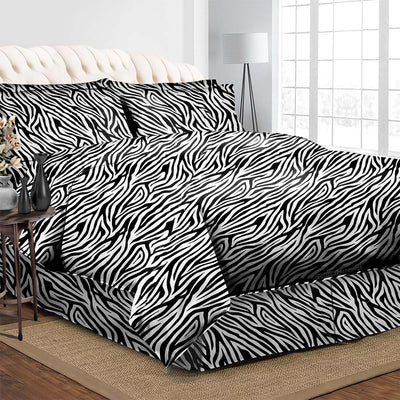 Zebra Print Bed in a Bag Set