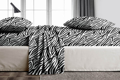 Zebra Print Flat Sheets