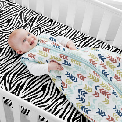 Zebra Print Fitted Crib Sheet