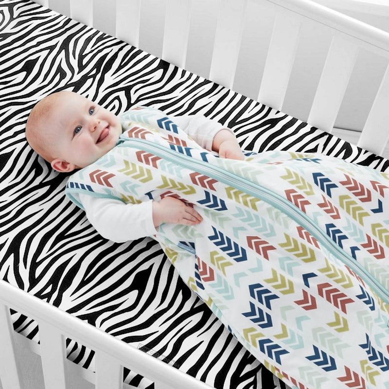 Zebra Print Fitted Crib Sheets