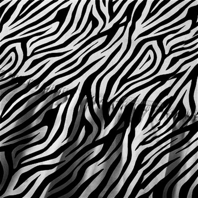 Zebra Print Round Bed Sheets Set