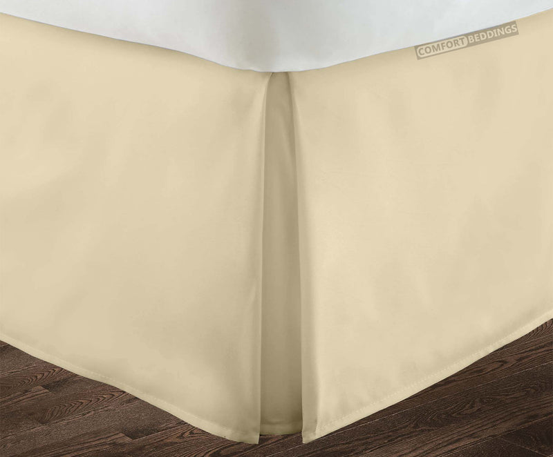Ivory Pleated bed skirt