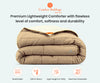 Ivory and Taupe Reversible Comforter