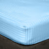 Light Blue Stripe Fitted Sheets