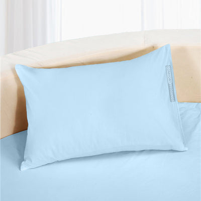 Light Blue Round Bed Sheets Set