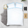 Light Blue with White Two-Tone Pillowcases
