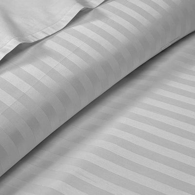 Light Grey Striped Duvet Covers