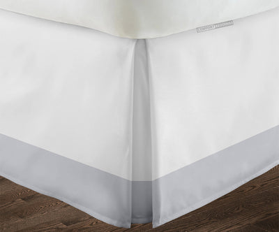 Best 100% quality light grey two tone bed skirt