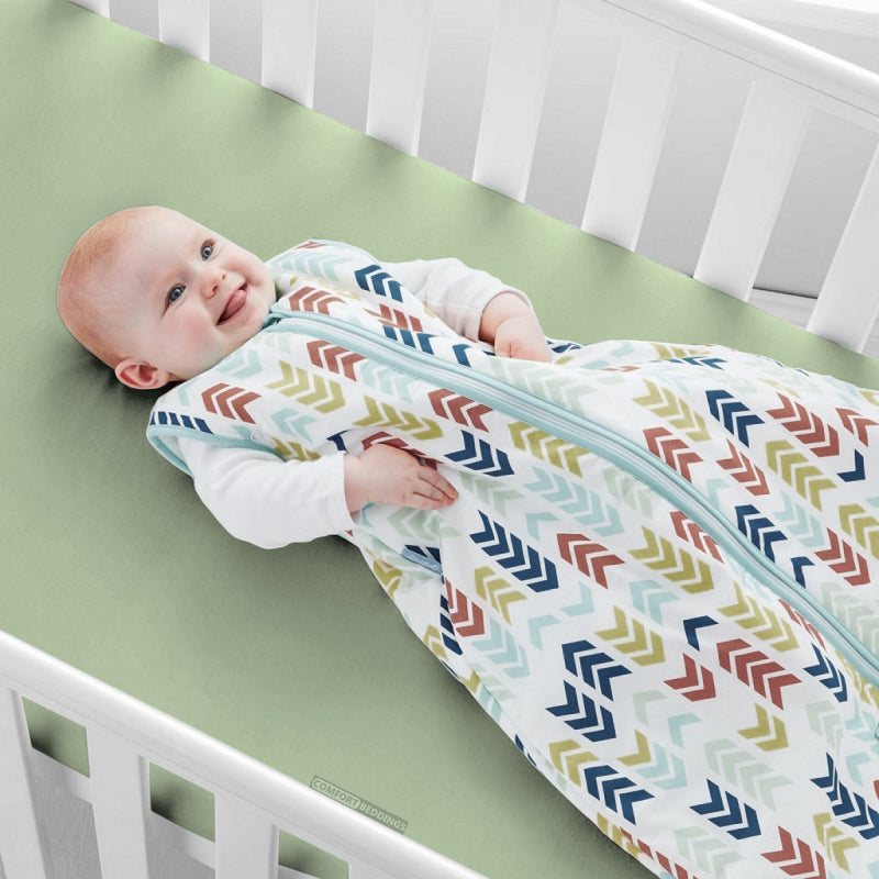 Moss Fitted Crib Sheets 
