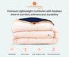 Navy Blue and Peach Reversible Comforter