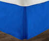 Royal Blue Pleated bed skirt