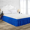 Royal Blue wrap-around bed skirt